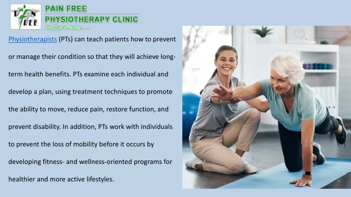 physiotherapists pts can teach patients