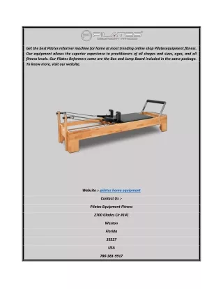 Pilates Home Equipment  Pilates Equipment Fitness