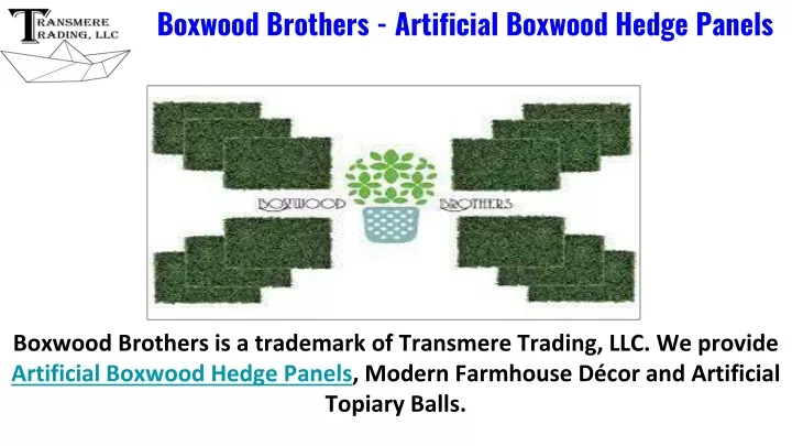 boxwood brothers artificial boxwood hedge panels