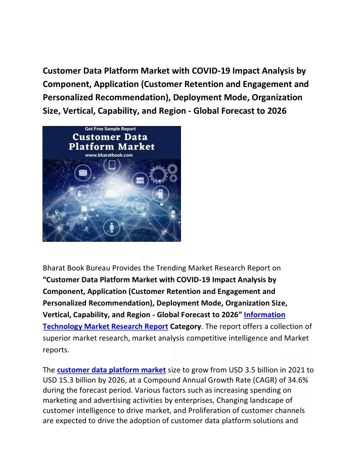 customer data platform market with covid