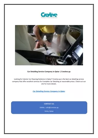 car detailing service company in qatar crestive qa