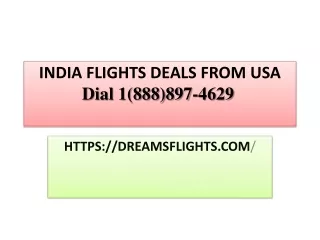 INDIA FLIGHTS DEALS FROM USA