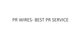 pr wires best pr service