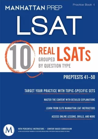 EPUB 10 Real LSATs Grouped by Question Type