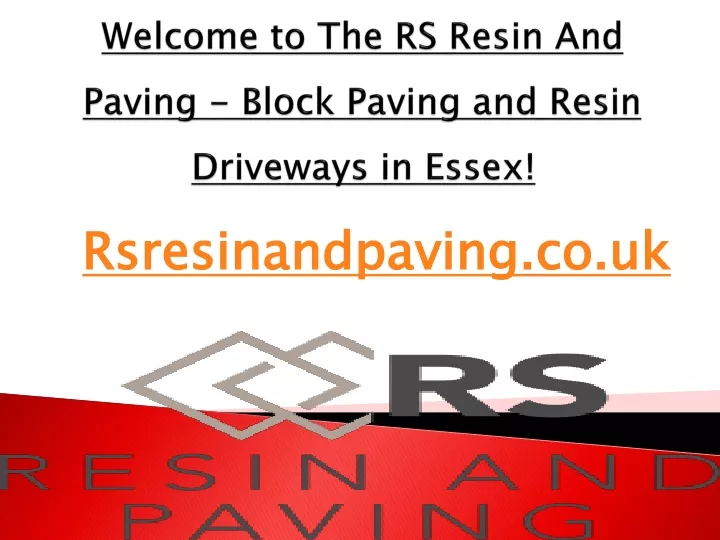 welcome to the rs resin and paving block paving and resin driveways in essex