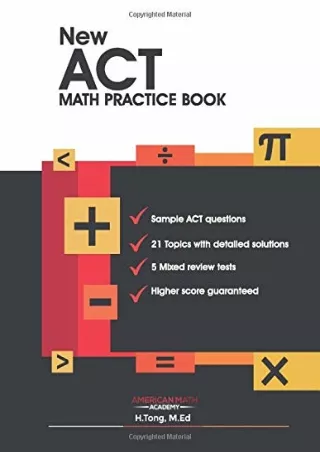 DOWNLOAD New ACT Math Practice Book