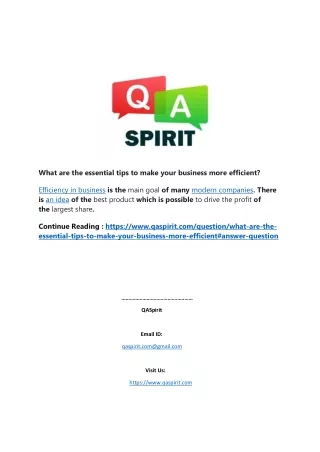what are the essential tips to make your business