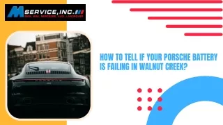 how to tell if your porsche battery is failing