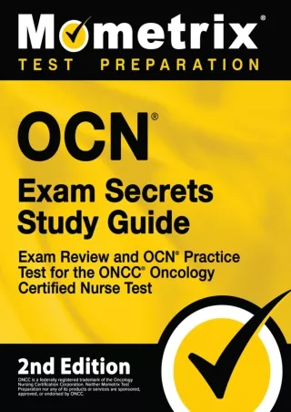 EPUB OCN Exam Secrets Study Guide  Exam Review and OCN Practice Test for the ONCC