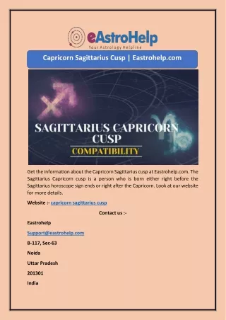 capricorn sagittarius cusp eastrohelp com