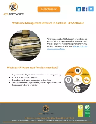 Workforce Management Software in Australia - 4PS Software