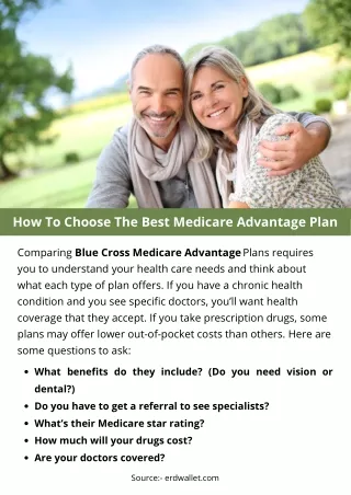 How To Choose The Best Medicare Advantage Plan