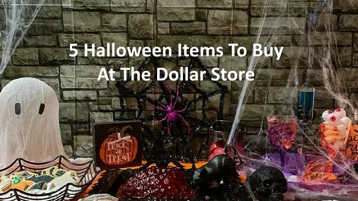 5 halloween items to buy at the dollar store