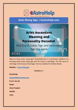 aries rising sign eastrohelp com