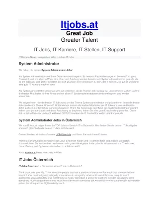 it jobs salzburg