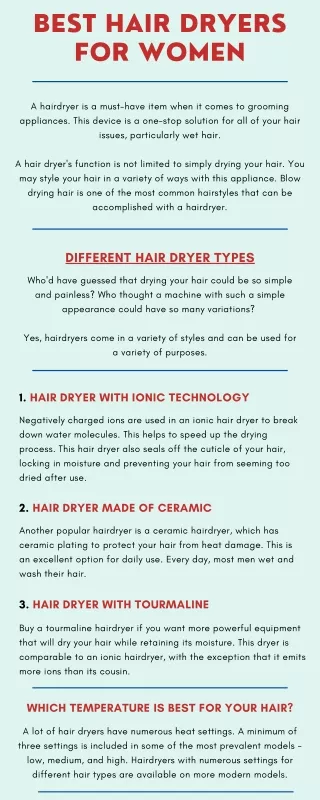 Best Hair Dryers for Women
