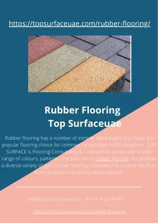 Rubber Flooring | Top Surfaceuae