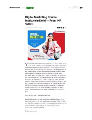 Digital Marketing Course in Delhi (#1 Best Training Institute)