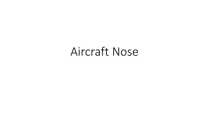 aircraft nose