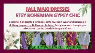 fall maxi dresses etsy bohemian gypsy chic
