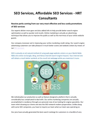 SEO Services