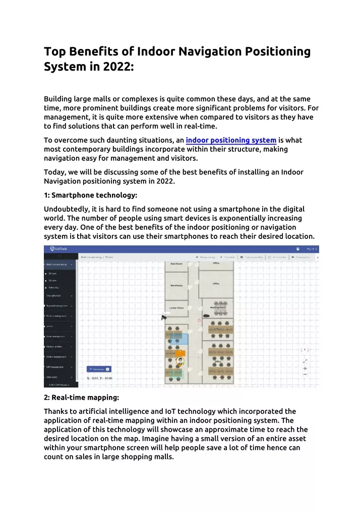 top benefits of indoor navigation positioning