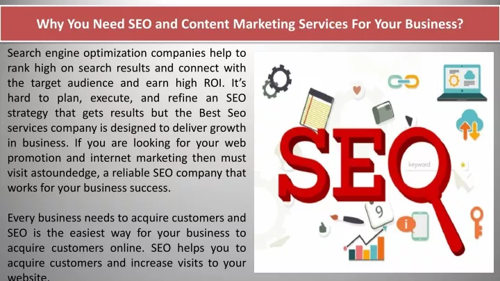 why you need seo and content marketing services