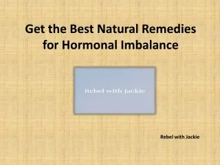 Natural Remedies for Hormonal Imbalance