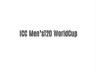 ICC Men's World Cup 2021