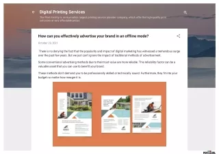 digital printing services