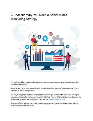 6 Reasons Why You Need a Social Media Monitoring Strategy