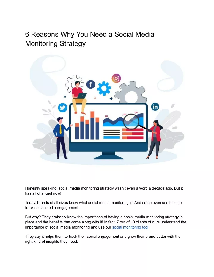 6 reasons why you need a social media monitoring