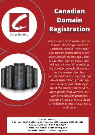 canadian domain registration