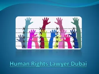 Are You In Search Of Some Brilliant Human Rights Lawyer Dubai