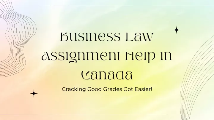 business law assignment help in canada