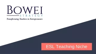 esl teaching niche