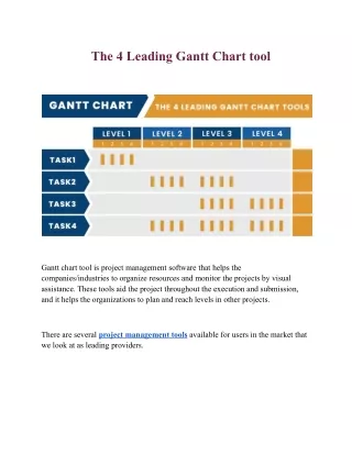 the 4 leading gantt chart tool
