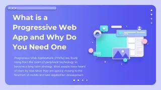 What is a Progressive Web App And why Do You Need One