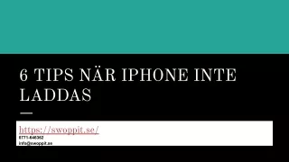 6 tips n r iphone inte laddas