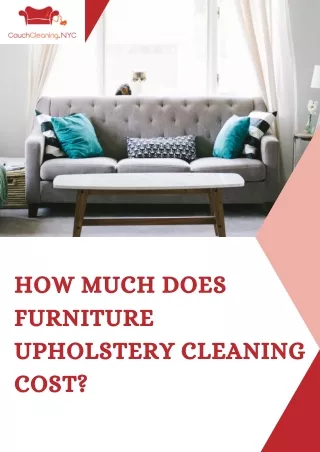 How much does upholstery cleaning cost