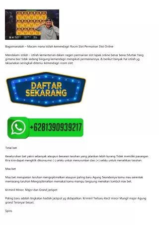 Website Slot Online Deposit Murah Bisa Lewat Pulsa Paling Gacor 2022