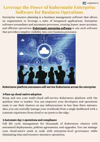 Leverage the Power of Kubermatic Enterprise Software for Business Operations