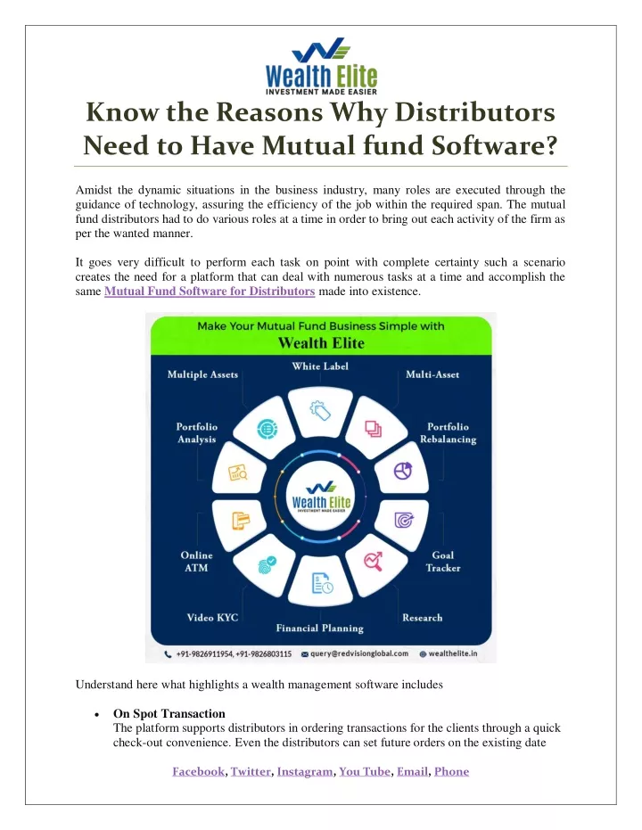 know the reasons why distributors need to have