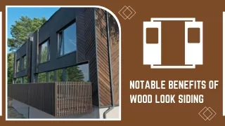 Good Finish With Wood Look Siding