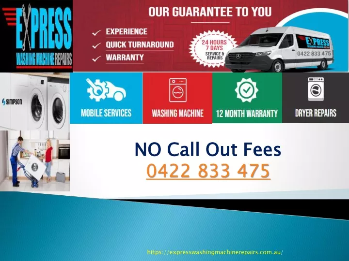 no call out fees 0422 833 475