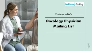 Oncology Physician Mailing List