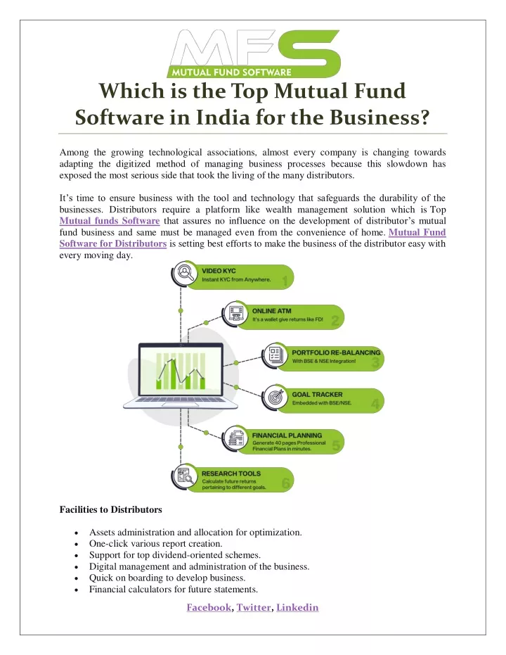 which is the top mutual fund software in india