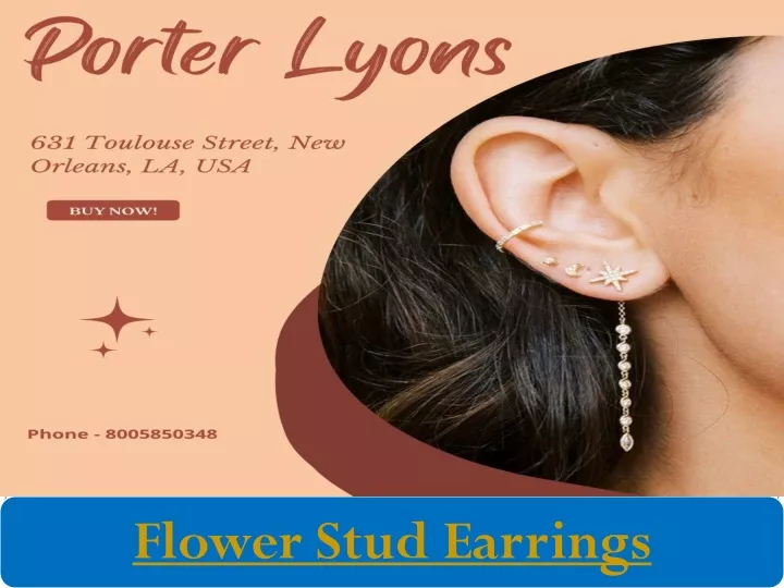 flower stud earrings