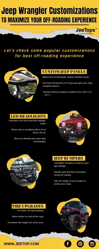 Customize Your Jeep Wrangler or Gladiator to Maximize Your Off-Roading Experienc