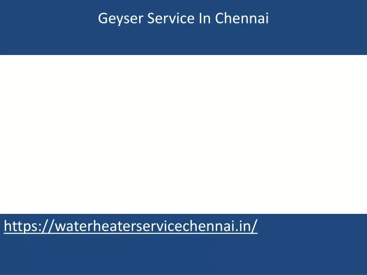 geyser service in chennai